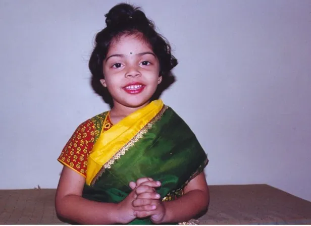 Divita Rai in her childhood