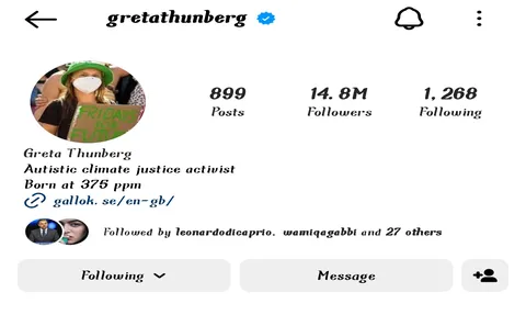 Greta Thunberg Instagram