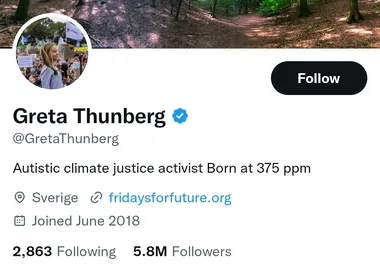 Greta Thunberg Twitter