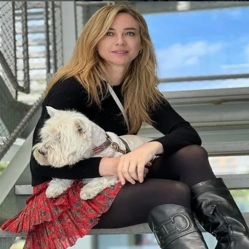 Marta Hazas and Her Dog 