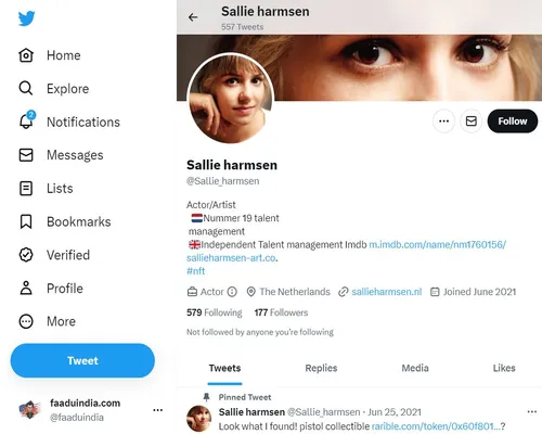 Sallie Harmsen Twitter