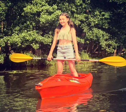 Lily Aspell Doing Boating