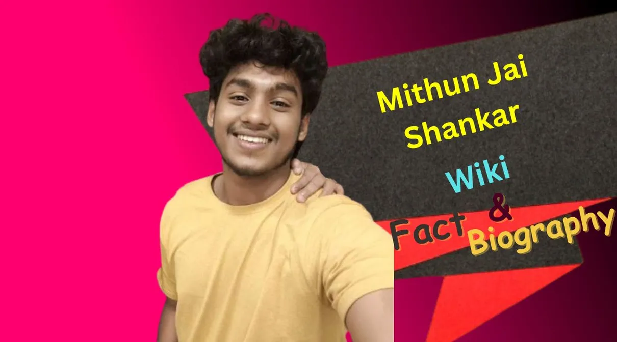 Mithun Jai Shankar is wearing a light yellow shirt and is seen taking a selfie.