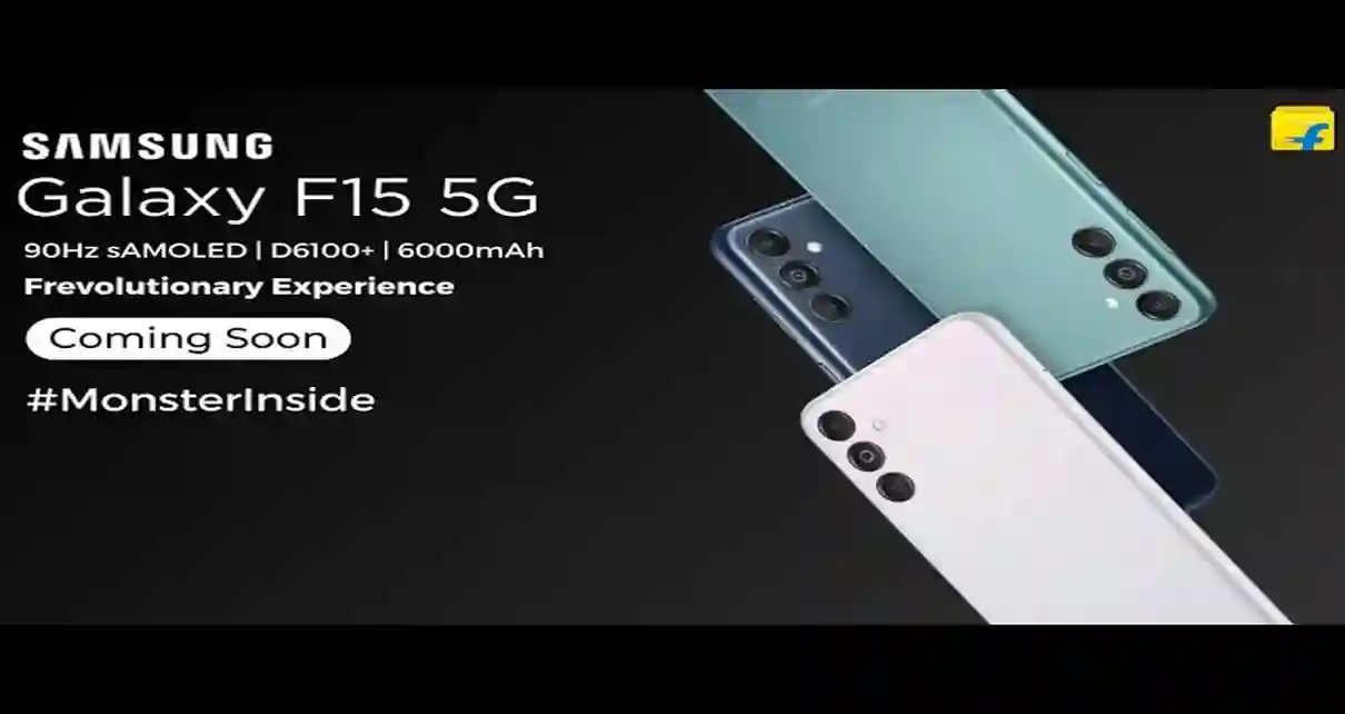YouTuber giving information about Samsung Galaxy F15 5G smartphone