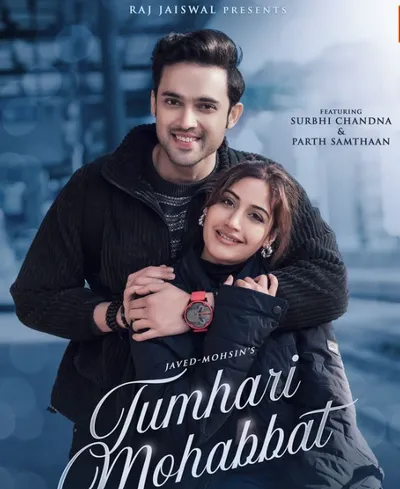 Poster of "Tumhari Mohabbat 2024" Hindi full song download. Featuring vibrant colors and romantic imagery.